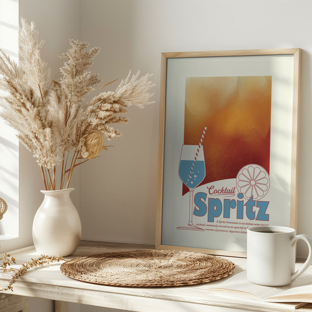 Aperol Spritz print Poster