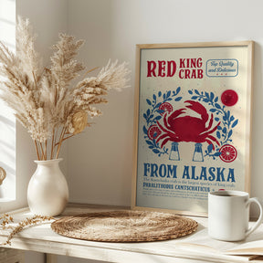 Crab kitchen print Poster