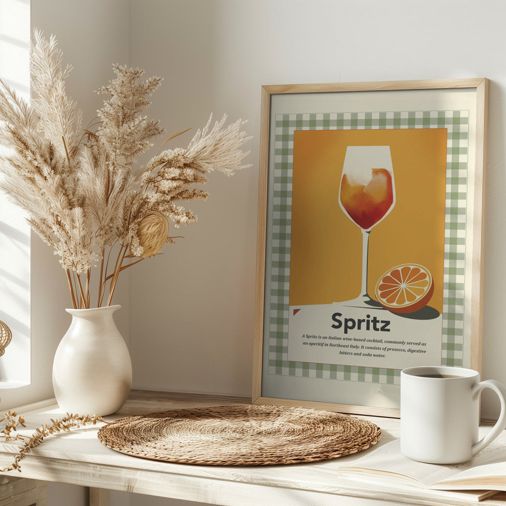 Spritz retro print Poster