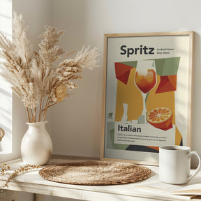 Aperol spritz print Poster