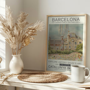 Barcelona print Poster