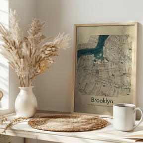 Brooklyn map Poster