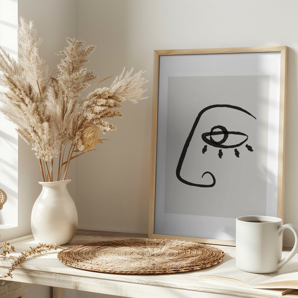 Abstract Face No2 Poster