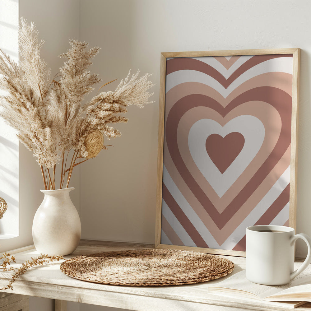 Hearts Radiate Poster