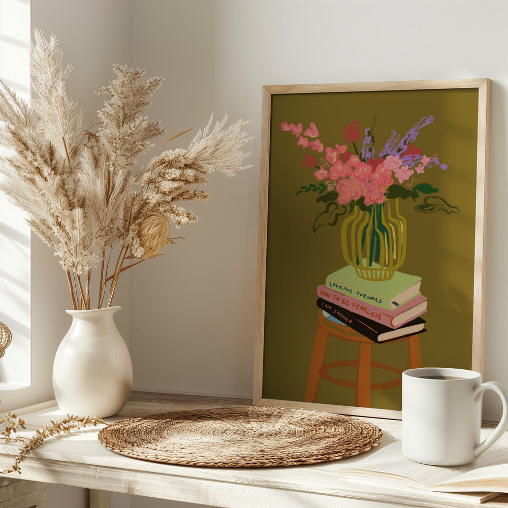 Floral Vase Poster