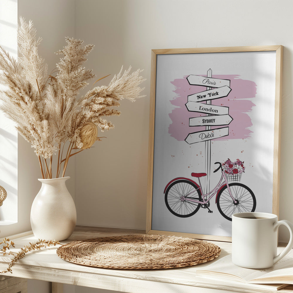 Bike Travels Poster