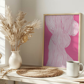 Fibers No 1 (Pink) Poster