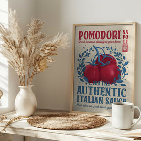 Pomodori Kitchen print Poster