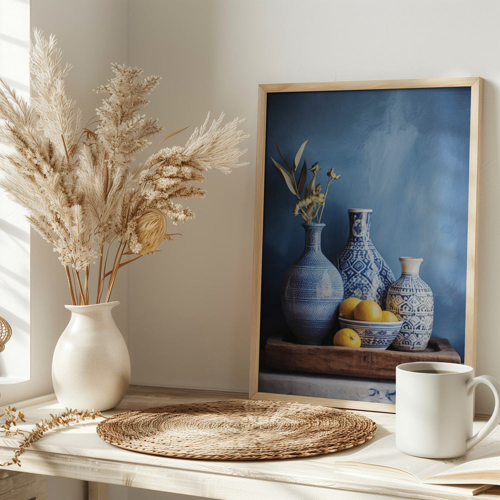 Blue Still Life Poster