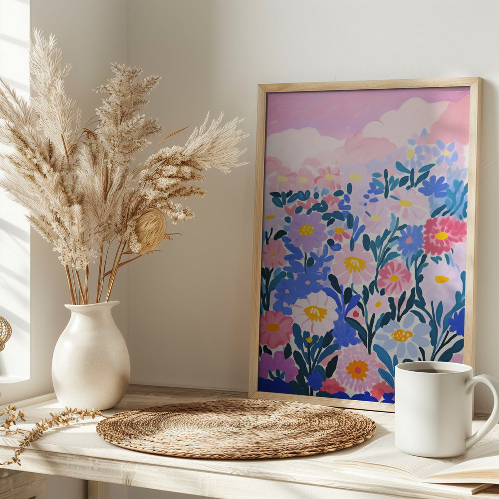 Wild Flower Field Poster