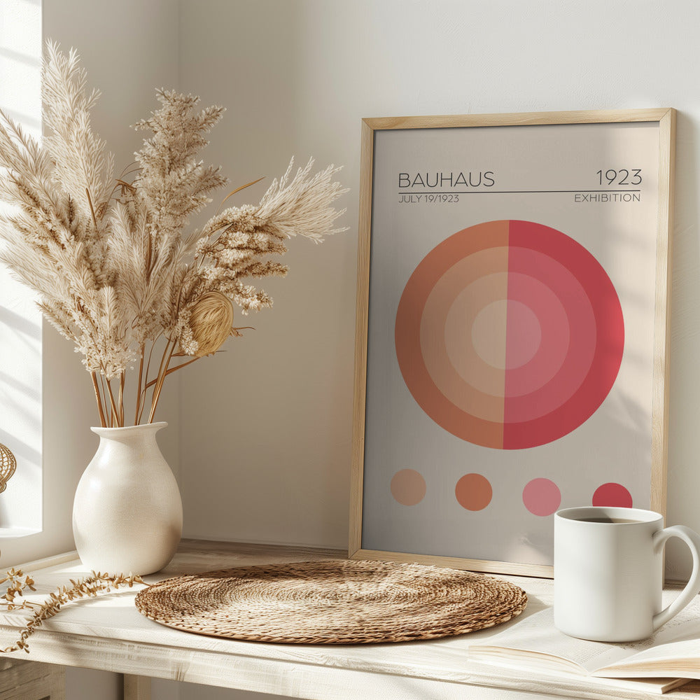 Bauhaus Pembe Daire Poster
