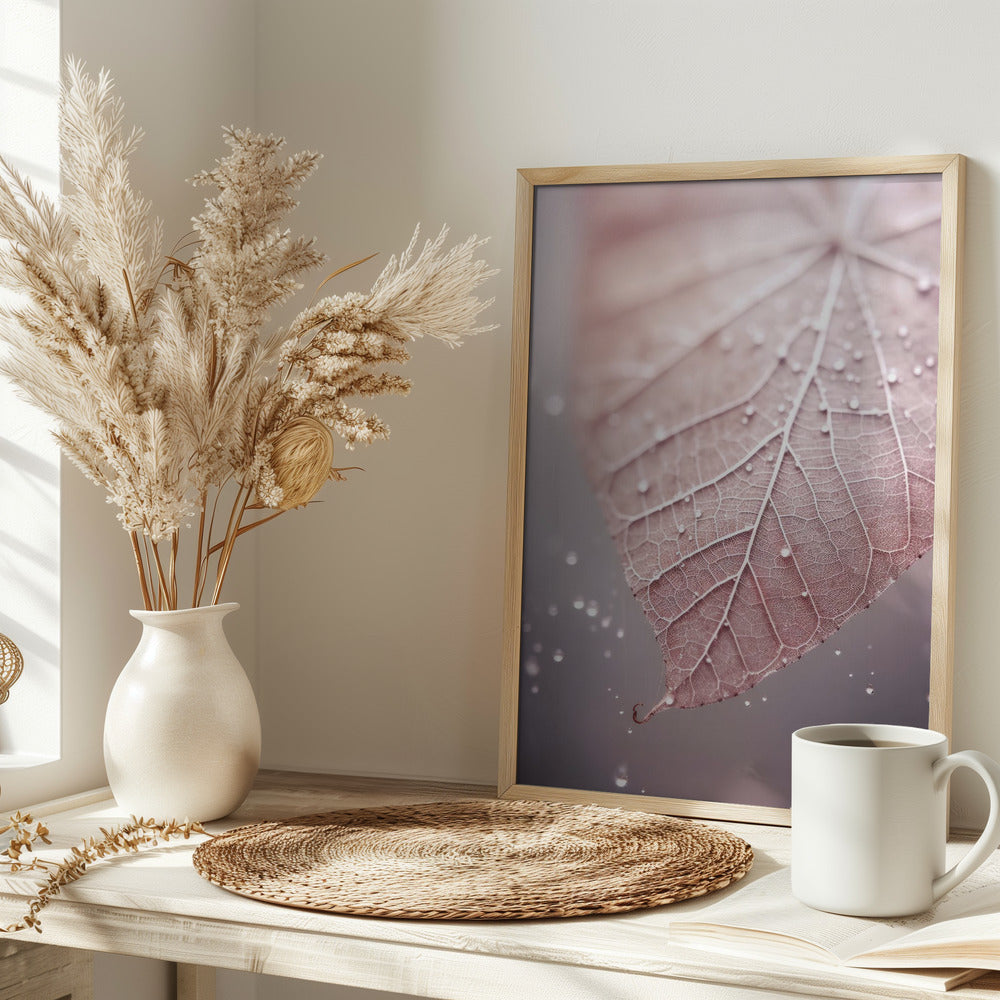 Rosy Leaf Poster