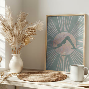 Yoga Boho Sun Green 3 Poster