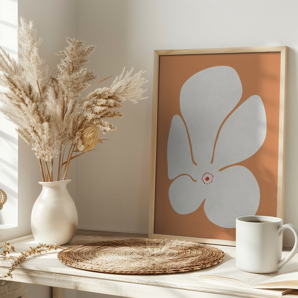 White Poppies Flower Poster