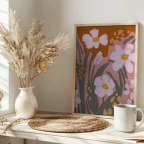 Pastel Flower Impressions No 8 Poster