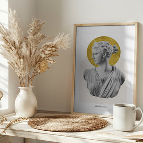 Gold Artemis Goddess Poster