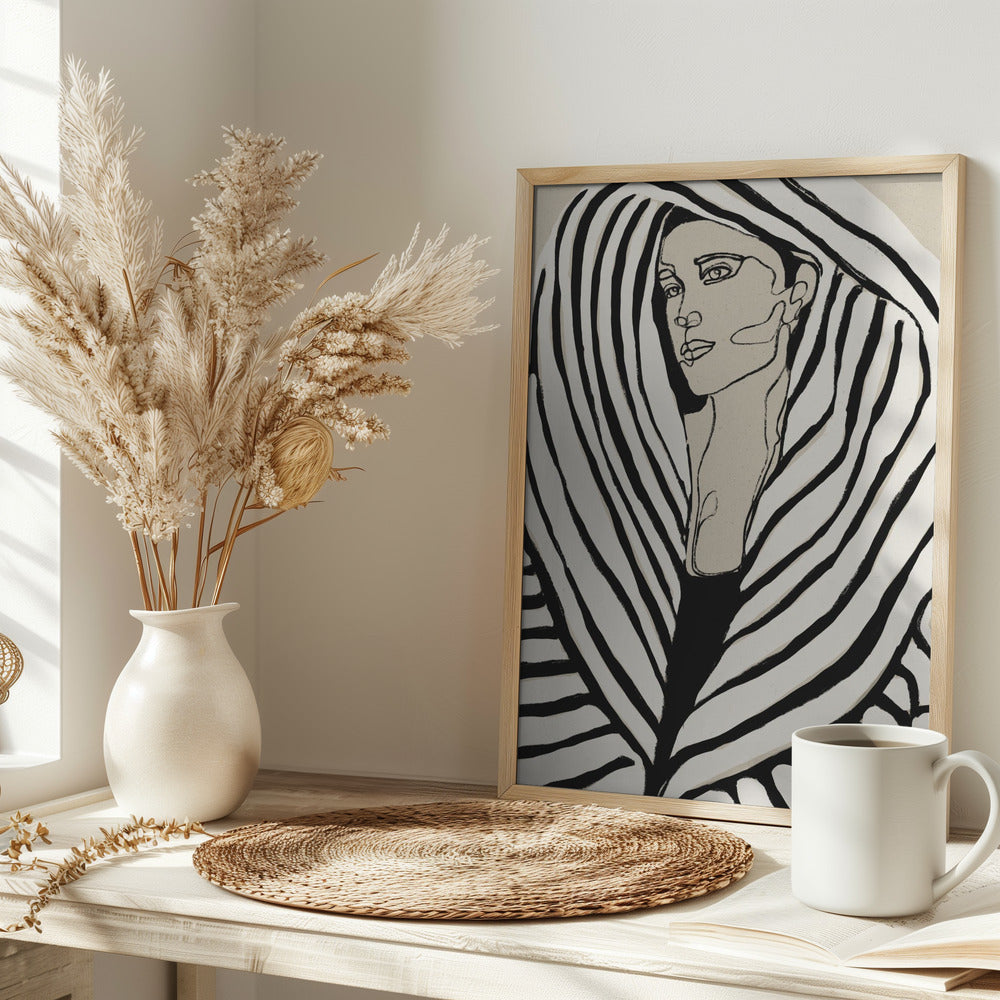 Striped Coat Poster