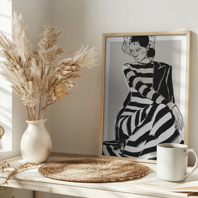 Striped Dress Poster