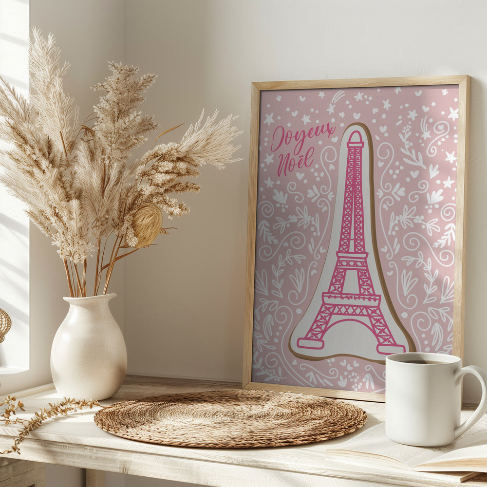 Eiffel tower iced gingerbread cookie Poster