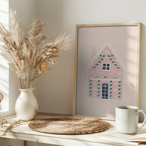 Christmas Gingerbread House Poster