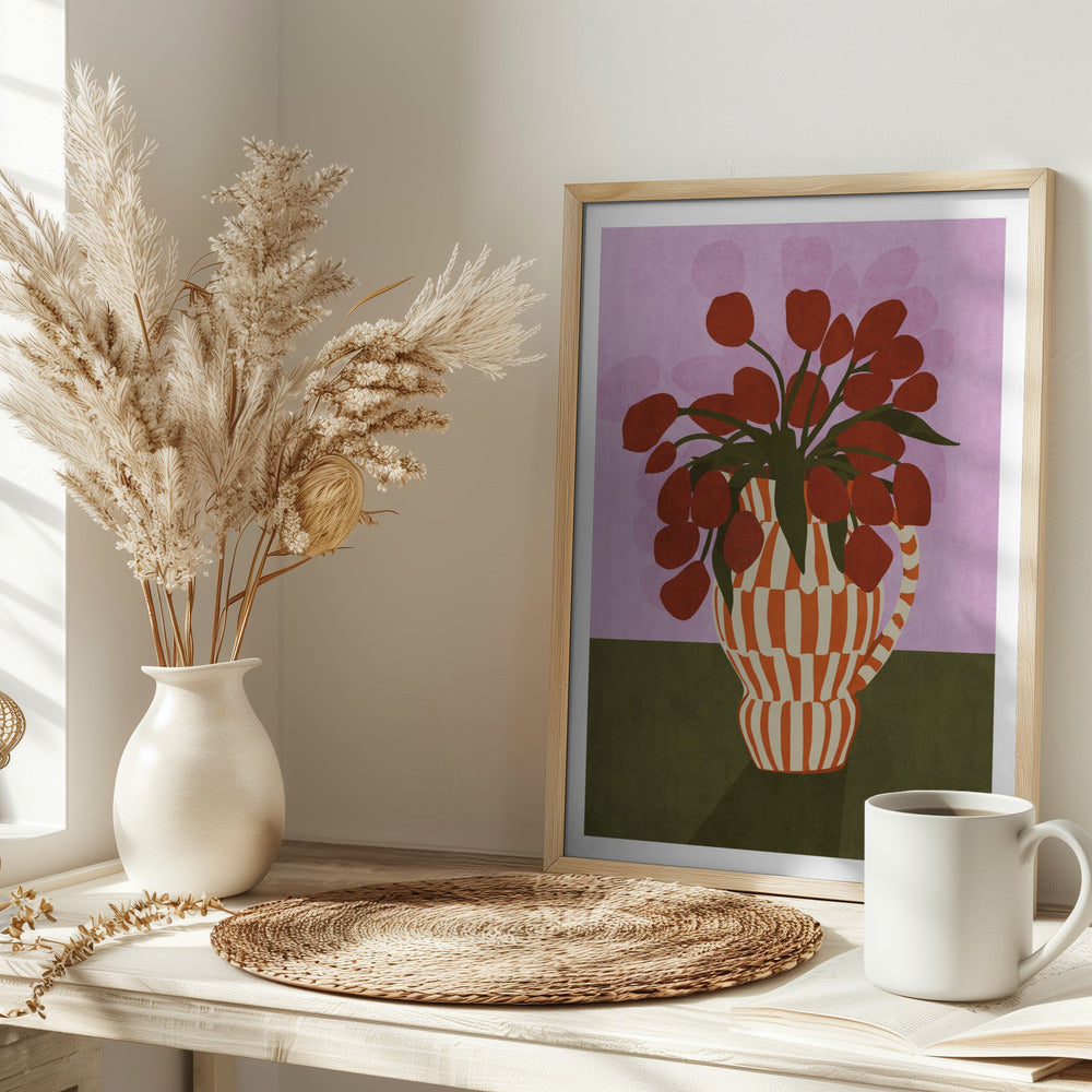 Flower Vase 1ratio 2x3 Print By Bohonewart Poster