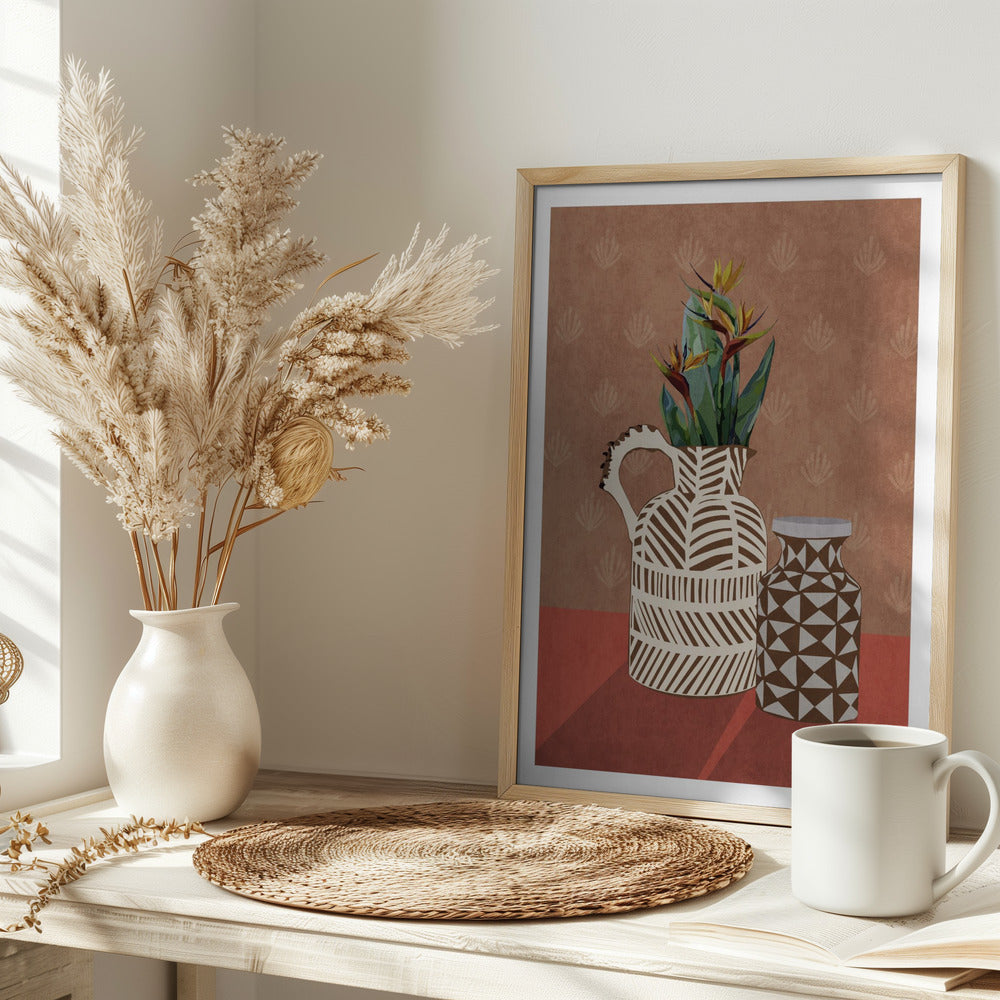 Flower Vase 4ratio 2x3 Print By Bohonewart Poster