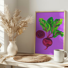 Beetroot Swirl Purple Poster