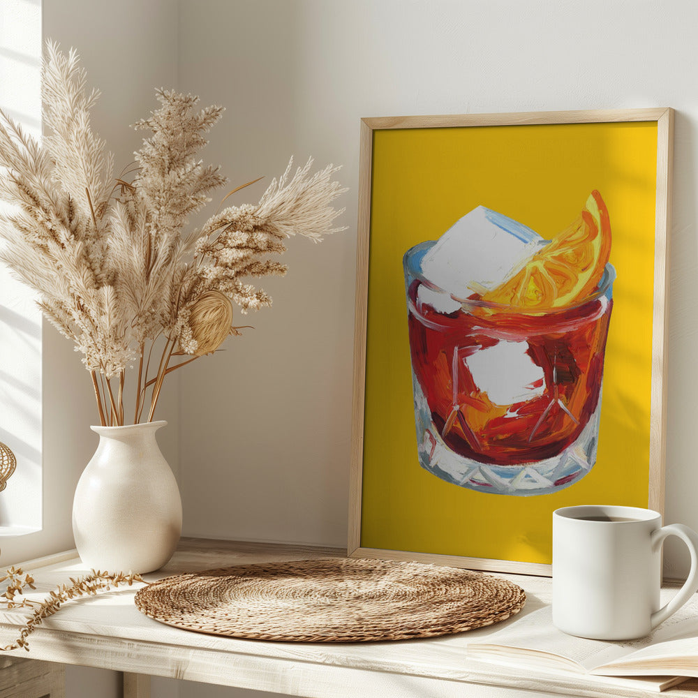 Negroni Sunshine Yellow Poster