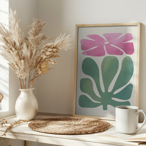 Watercolor Pink Floral Poster