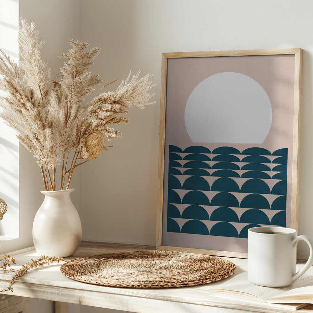 Geometrical Seascape Poster