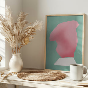 Stone Sculpture In Pink Poster