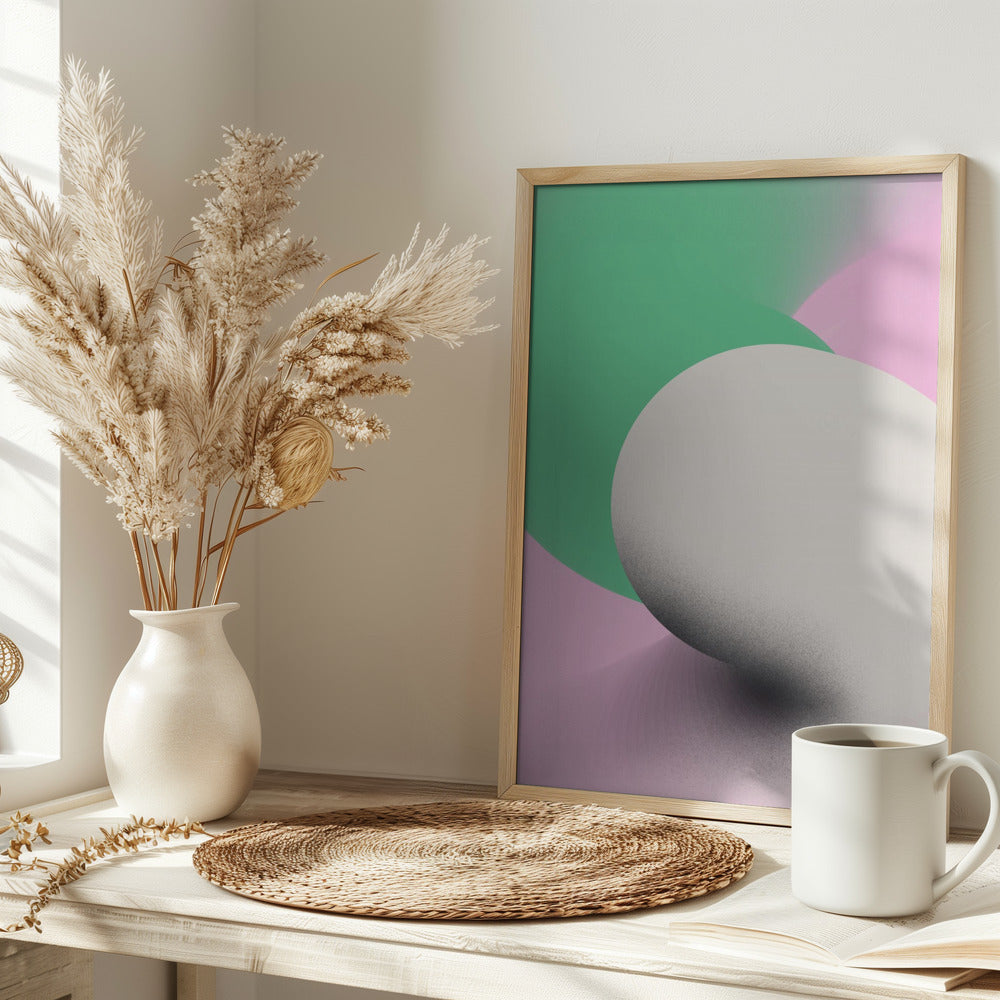 Minty Abstract Poster