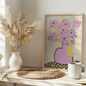 Pink Vase Poster