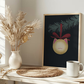 Meowrry bauble (black gold) Poster