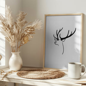 The deer Poster