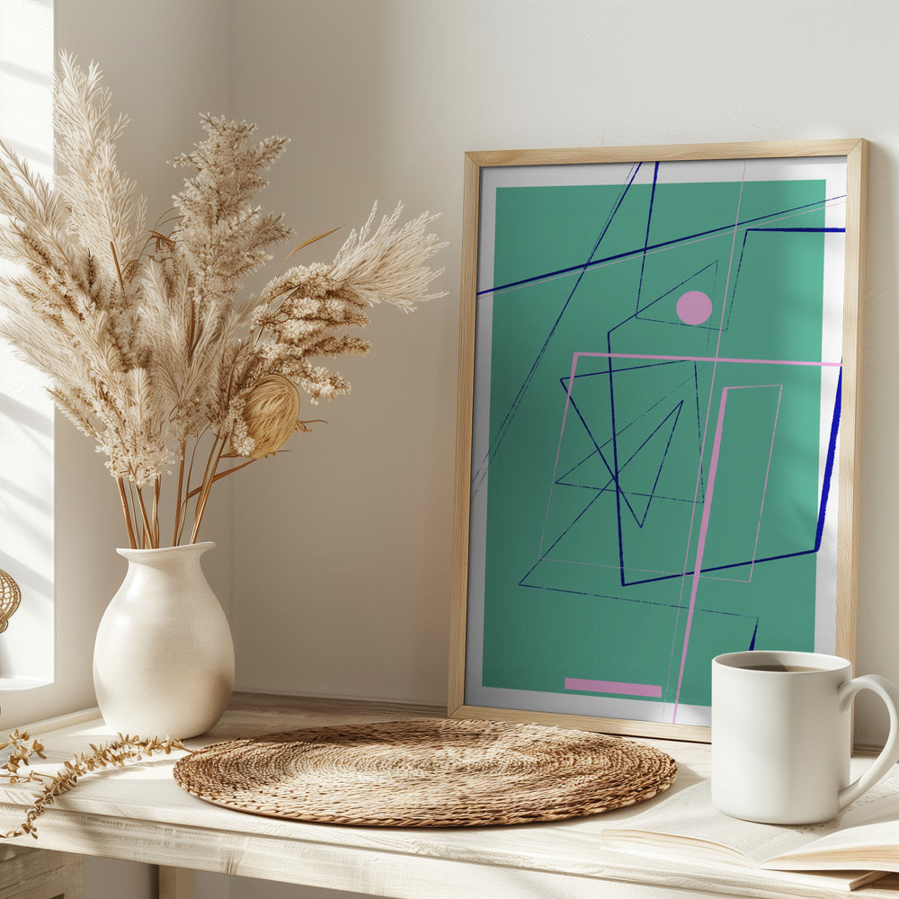 Angular Lines No24 Poster