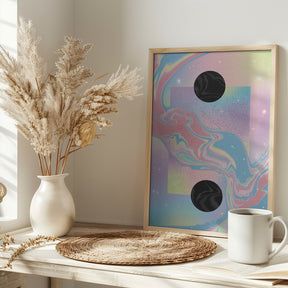 Black Hole Pastel Cosmos Poster