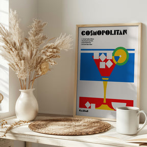 Cosmopolitan Bauhaus Cocktail Poster