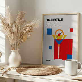 Manhattan Bauhaus Cocktail Poster