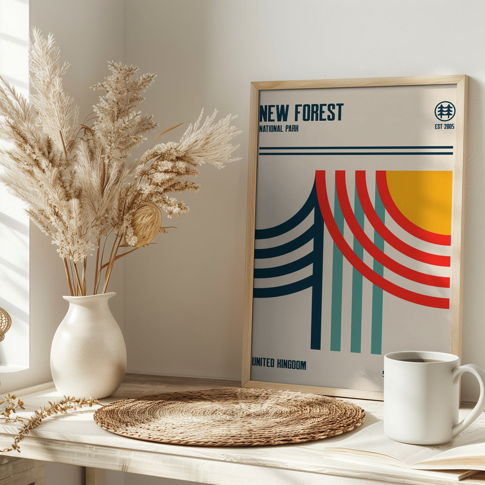 New Forest National Park Travel Poster Poster