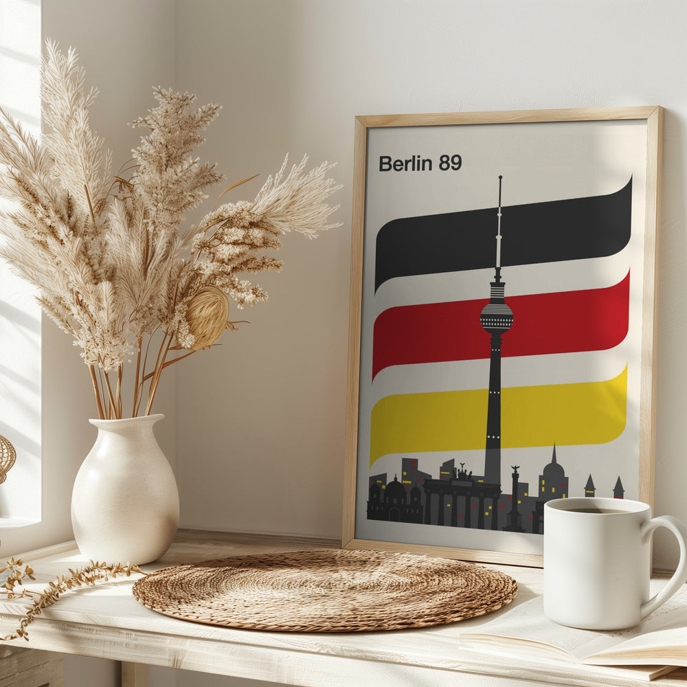 Berlin Retro Travel Print Poster