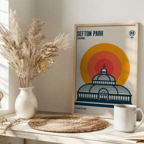 Sefton Park Palm House Travel Print Poster