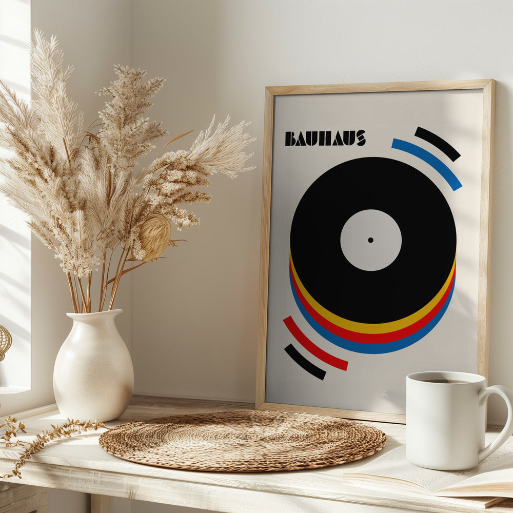 Bauhaus Musik Retro Illustration Poster