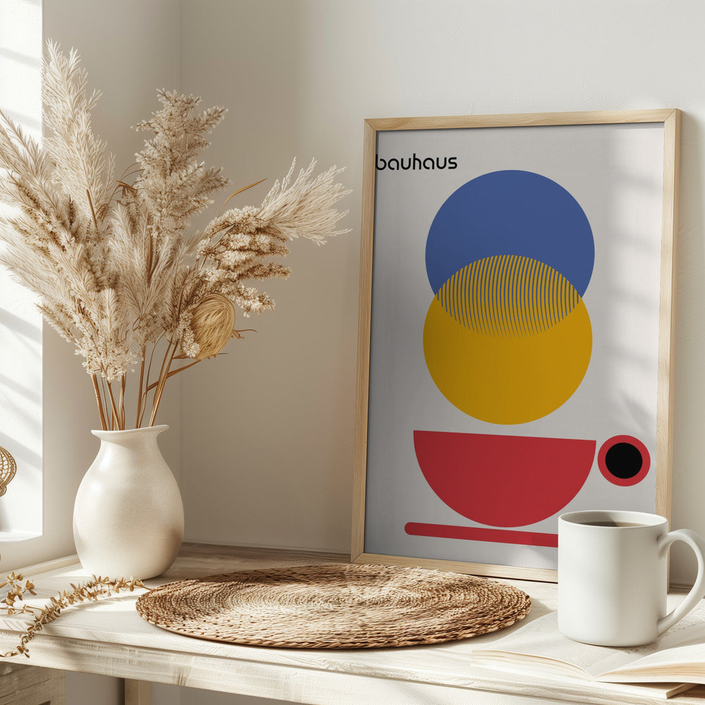 Bauhaus Coffee Abstract Poster