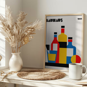 Bauhaus Wine Print Poster