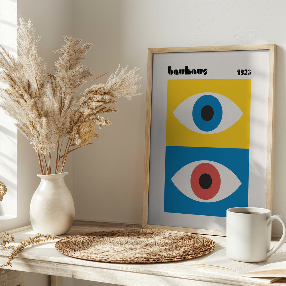 Bauhaus Eyes Abstract Poster