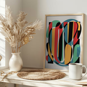 Love Abstract Design Poster