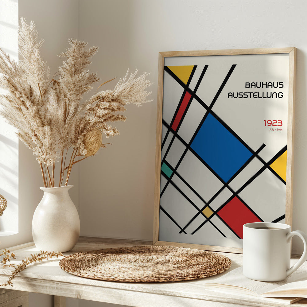 Bauhaus Geometric Design Retro Poster