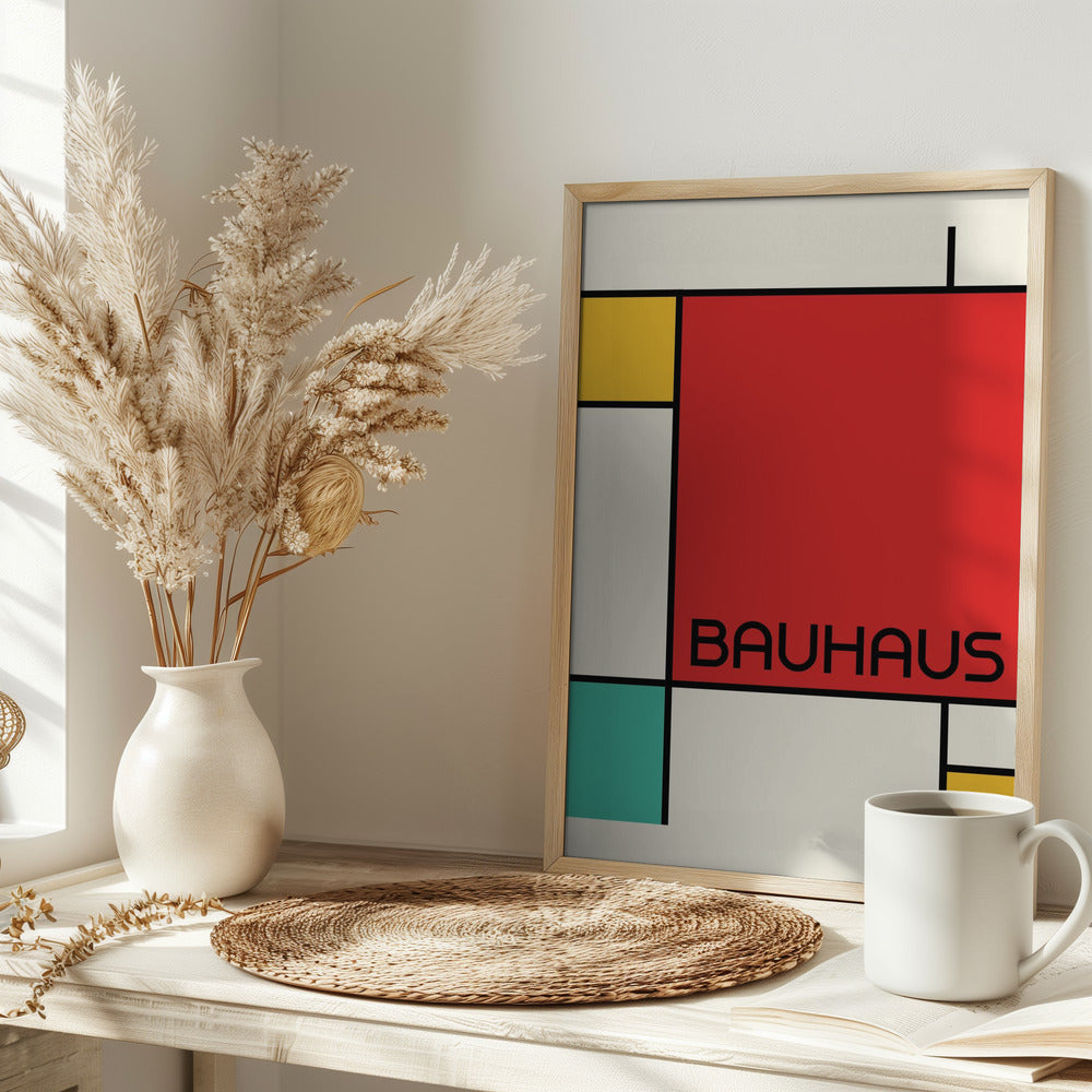 Bauhaus Geometric Design Retro Poster