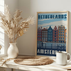 Amsterdam Travel Print Poster